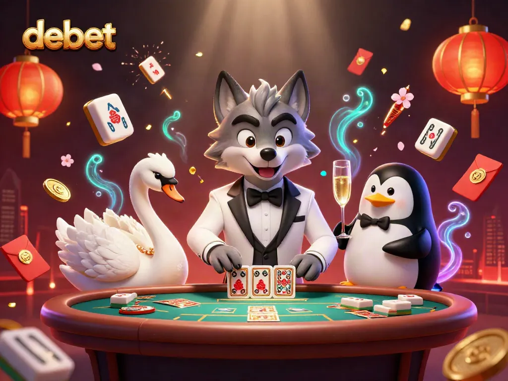 Experience debet's premier gaming scene with a dynamic baccarat table and lively casino atmosphere.