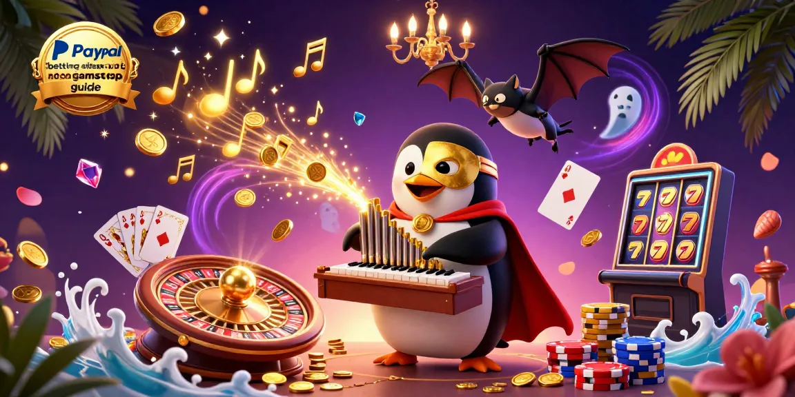 Engaging scene of the paypal betting sites not on gamstop guide featuring vibrant 3D characters and casino elements.